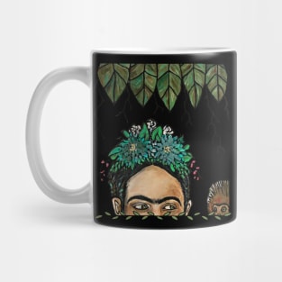 ESCONDIDA FRIDA with Capuchin Monkey Mug